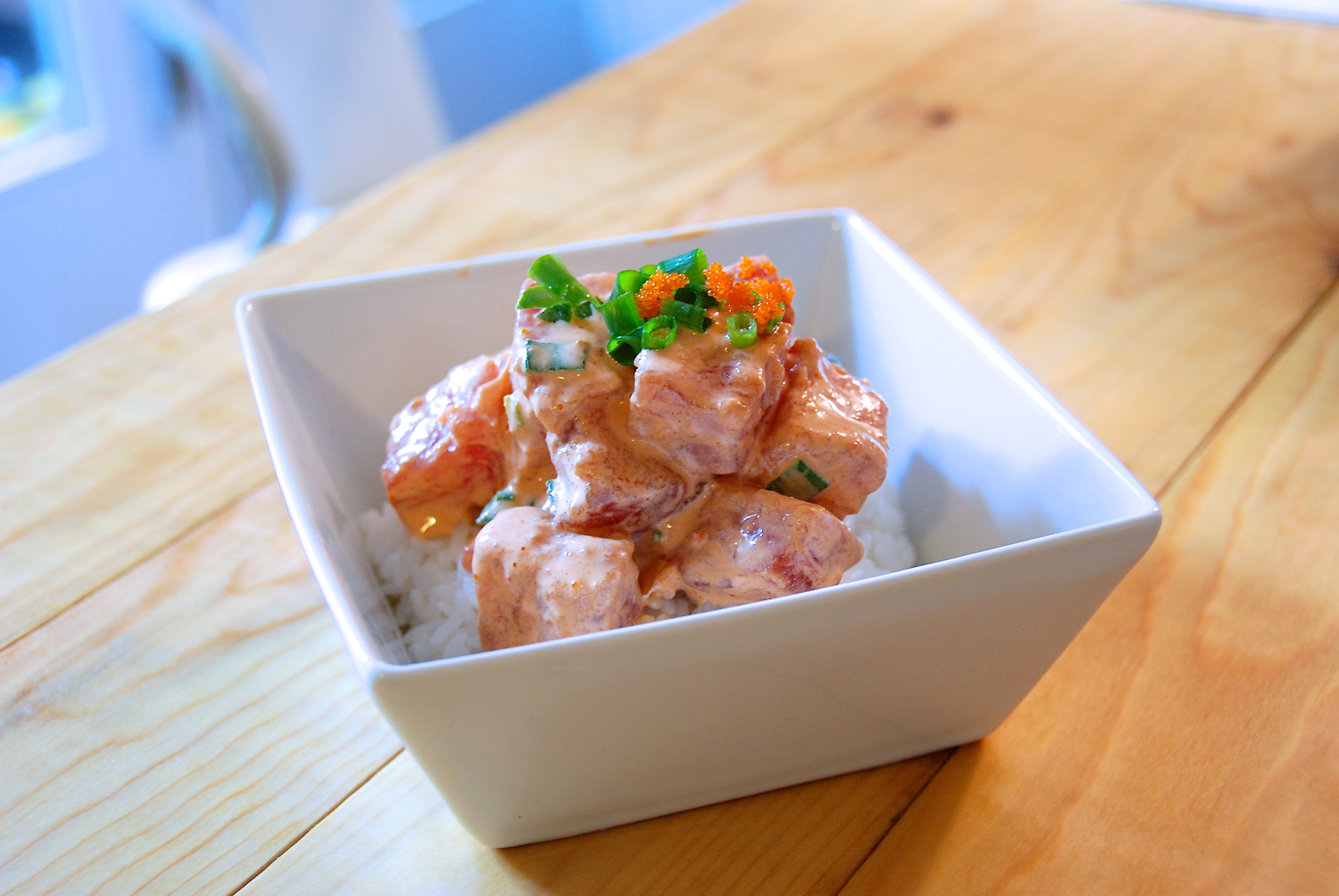 spicy ahi poke, inspired by foodland - Two Red Bowls