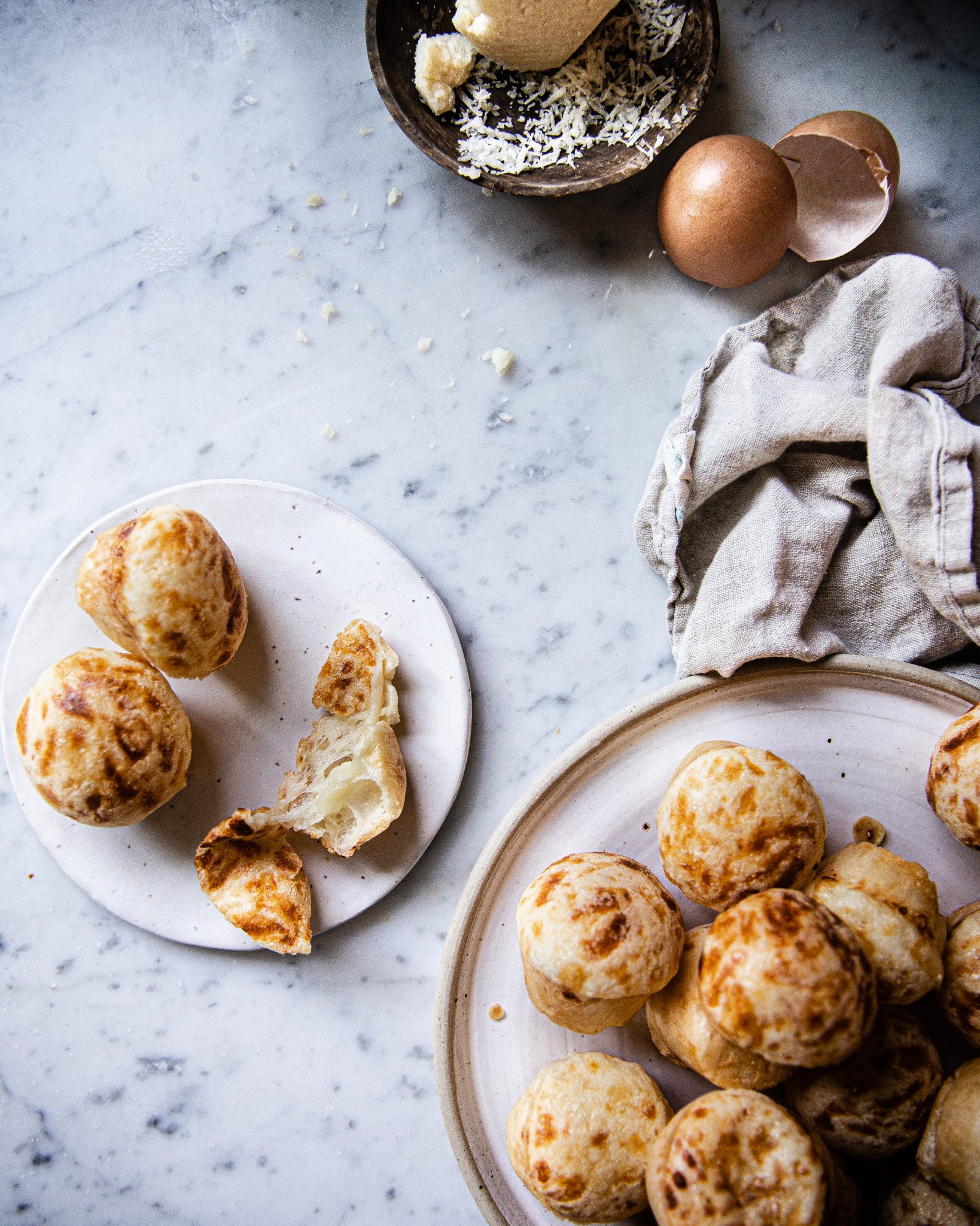 jeremy's cheese bread (pao de queijo) Two Red Bowls